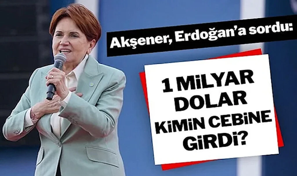 Akşener, Erdoğan’a Sordu: 1 Milyar Dolar Kimin Cebine Girdi