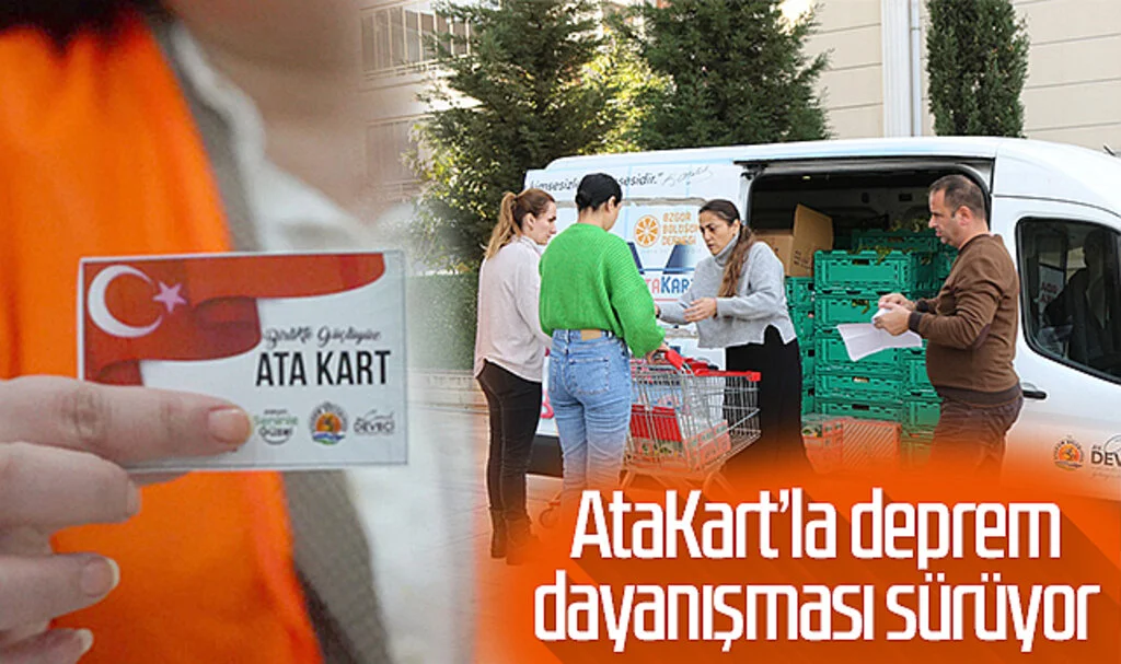 AtaKart’la deprem dayanışması sürüyor 
