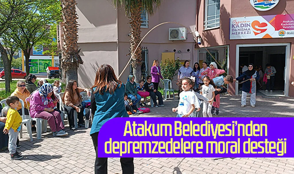 Atakum Belediyesi’nden depremzedelere moral desteği