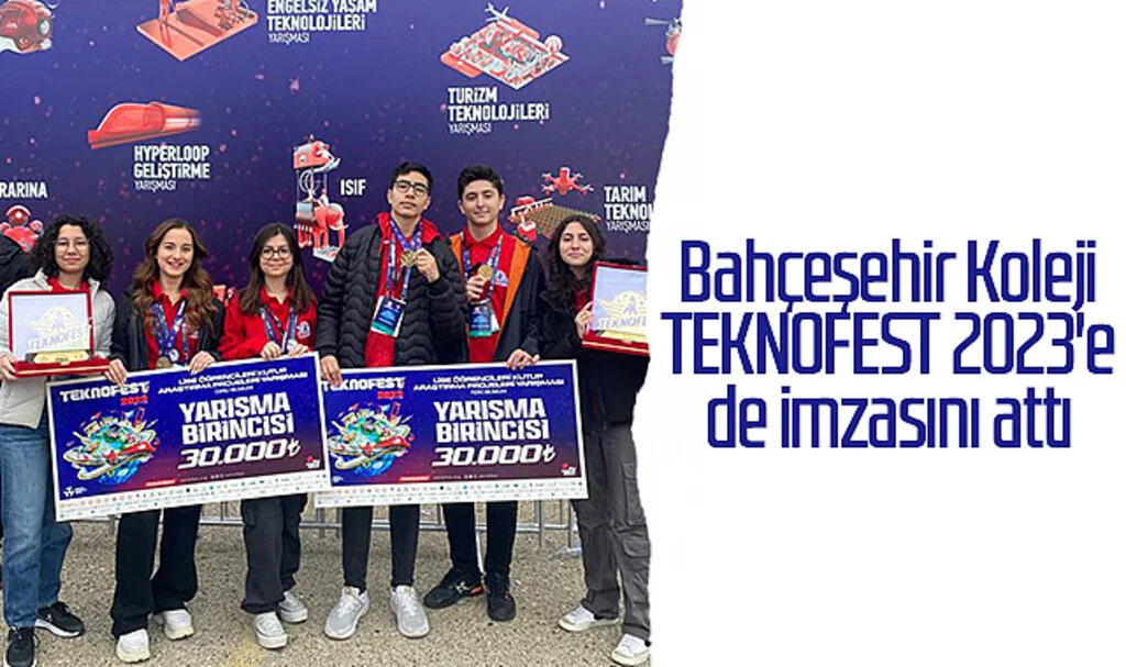 Bahçeşehir Koleji TEKNOFEST 2023'e de imzasını attı