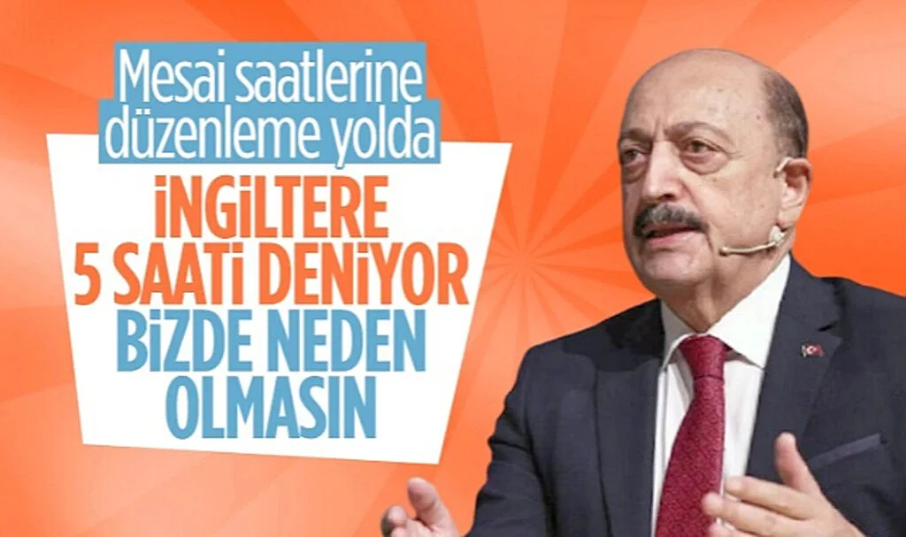 Çalışma ve Sosyal Güvenlik Bakanı Vedat Bilgin: Çalışma Saatlerini Yeniden Düzenlemeliyiz