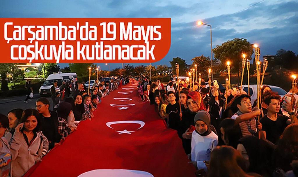 Çarşamba'da 19 Mayıs coşkuyla kutlanacak