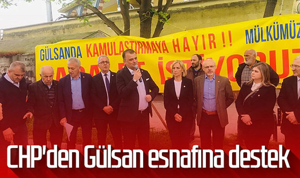 CHP'den Gülsan esnafına destek
