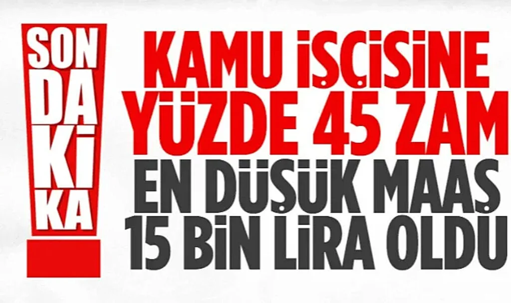 Cumhurbaşkanı Erdoğan: En Düşük Kamu İşçisi Ücreti 15 Bin Liraya Çıkıyor