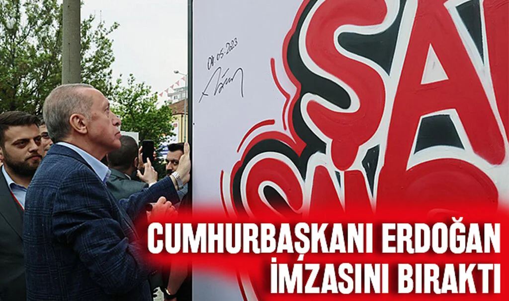 Cumhurbaşkanı Erdoğan İmzasını Bıraktı 