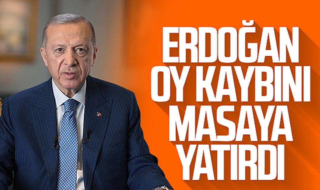 Erdoğan oy kaybını masaya yatırdı