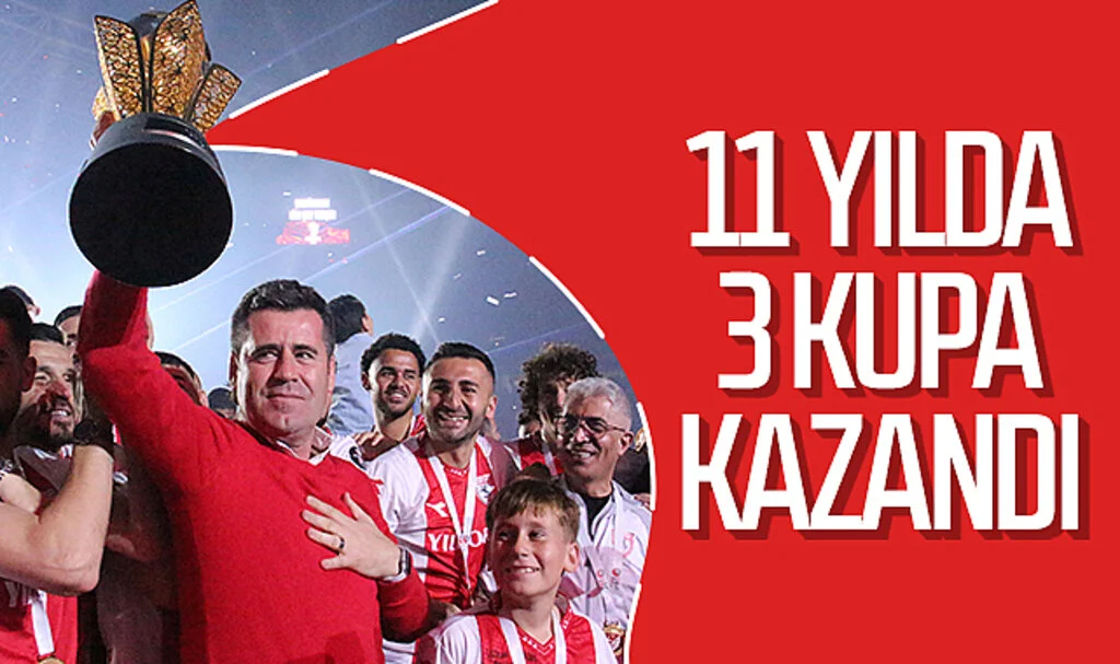Hüseyin Eroğlu 11 yılda 3 kupa kazandı