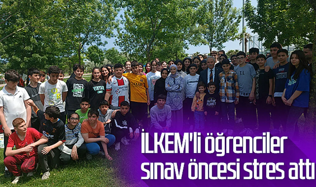 İLKEM'li öğrenciler sınav öncesi stres attı 