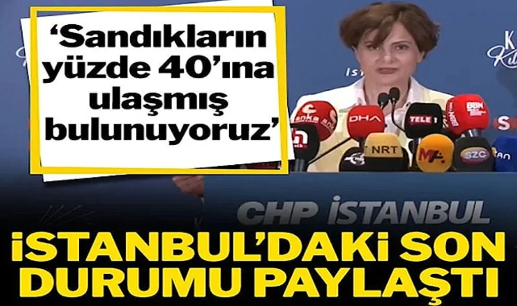 Kaftancıoğlu: Sandıkların Yüzde 40’ına Ulaşmış Bulunuyoruz….