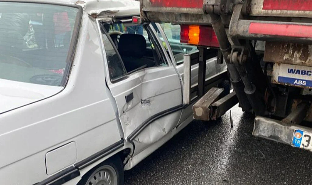 Kavak’ta Trafik Kazası: 1 Yaralı