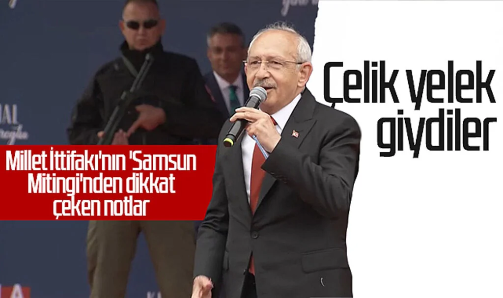 Millet İttifakı'nın 'Samsun Mitingi'nden dikkat çeken notlar...