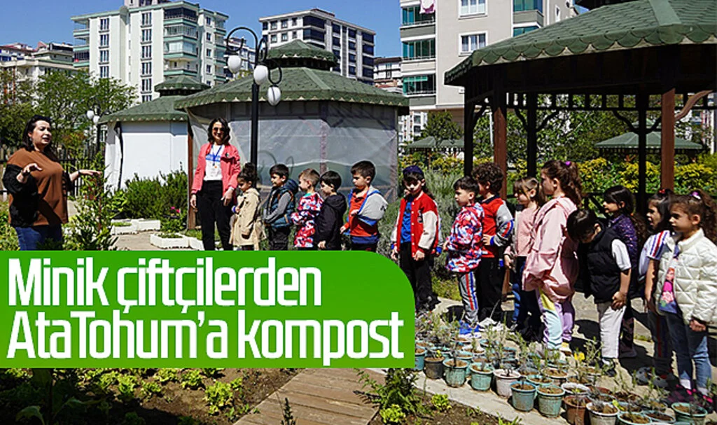 Minik çiftçilerden AtaTohum’a kompost