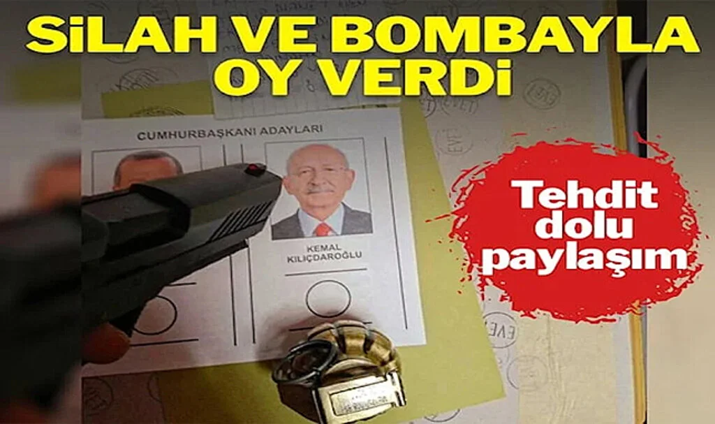 Oy Kullanmaya Silah ve Bombayla Girdi, Tehdit Etti