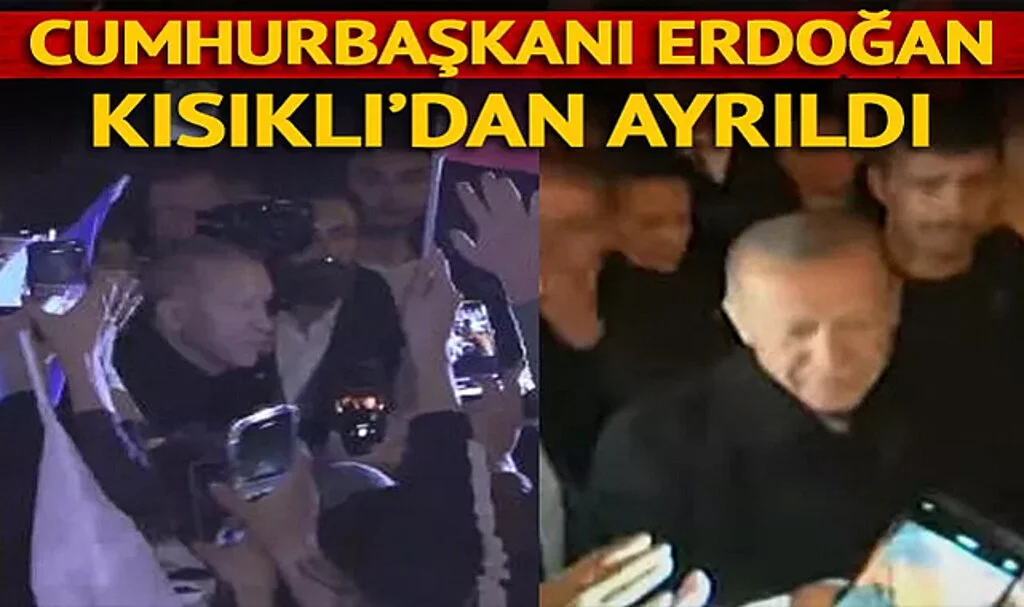 Recep Tayyip Erdoğan, Kısıklı'daki Konutundan Ayrıldı! Vatandaşlardan Yoğun İlgi...