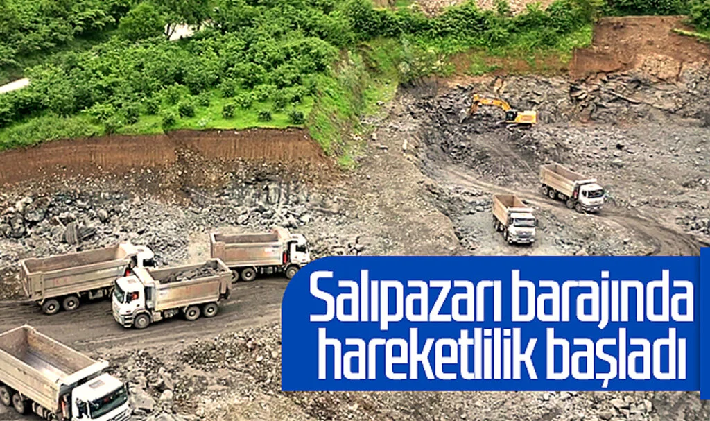 Salıpazarı barajında hareketlilik başladı