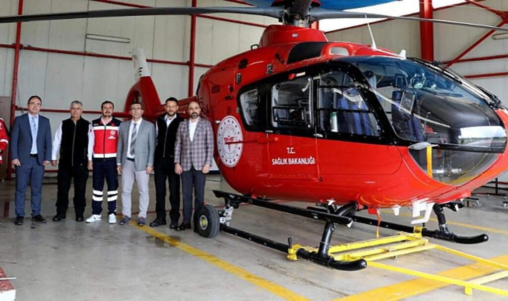 Samsun'a Yeni Ambulans Helikopter