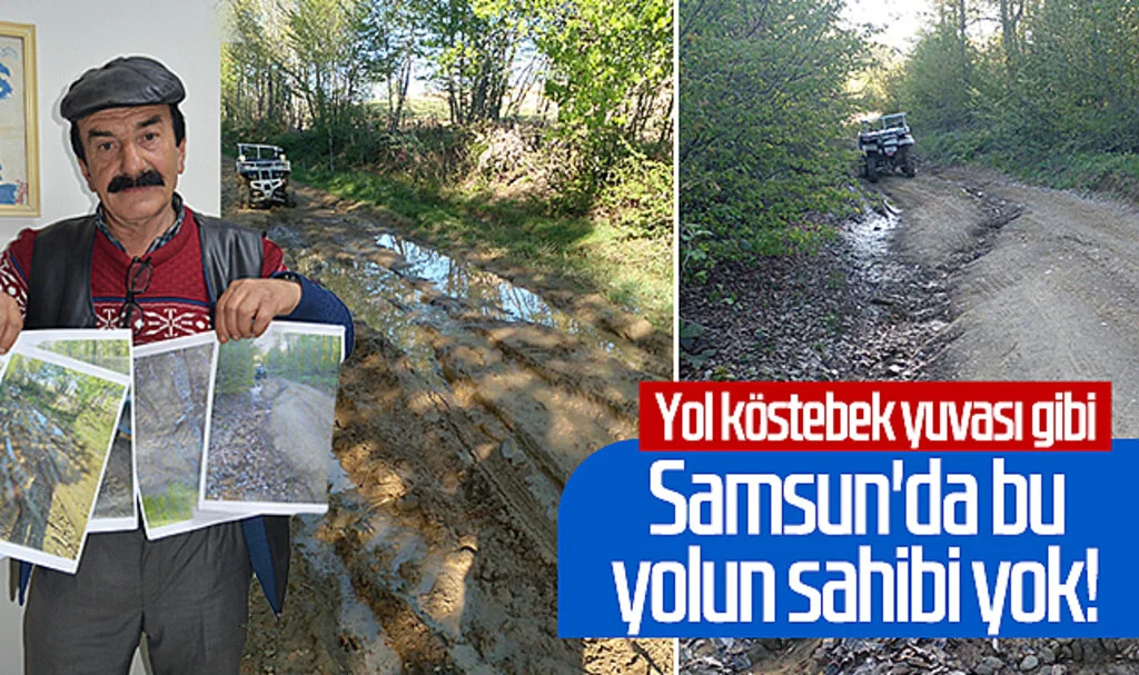 Samsun'da bu yolun sahibi yok!