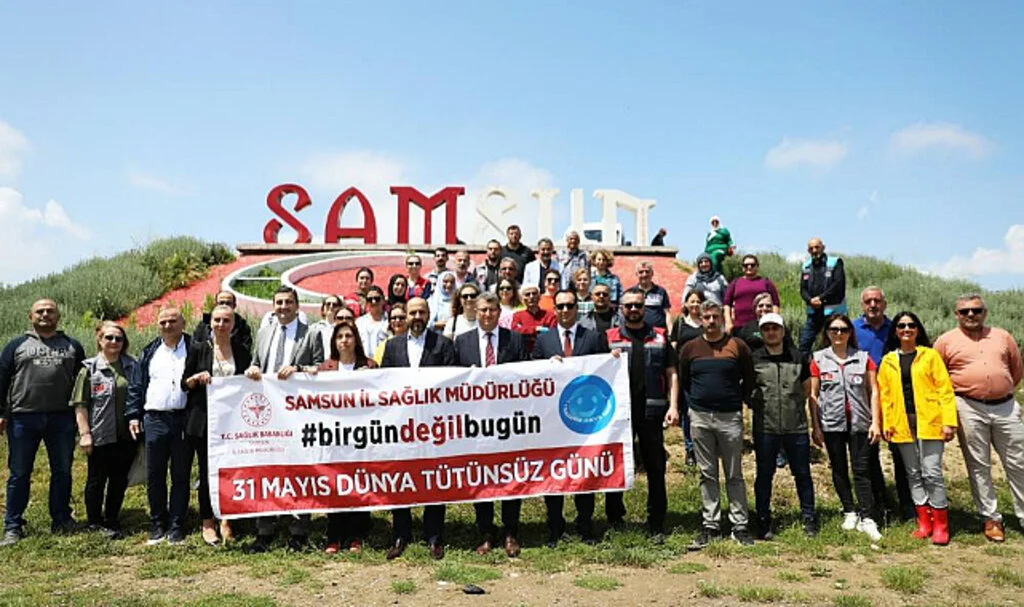 Samsun’da Dünya Tütünsüz Günü Fidan Dikilerek Kutlandı