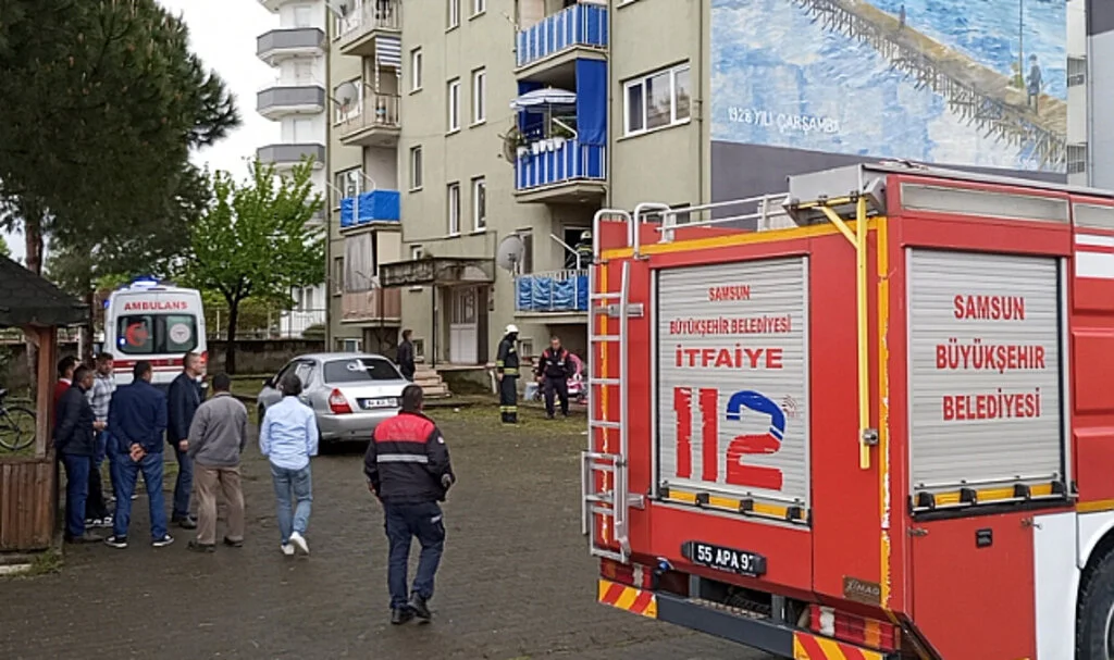 Samsun'da Mutfak Tüpünden Sızan Gazdan Etkilenen Kişi Hastaneye Kaldırıldı