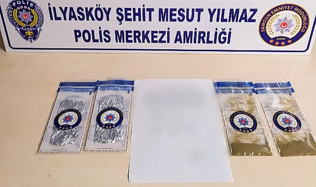 Samsun'da şüpheli şahıs uyuşturucuyla yakalandı
