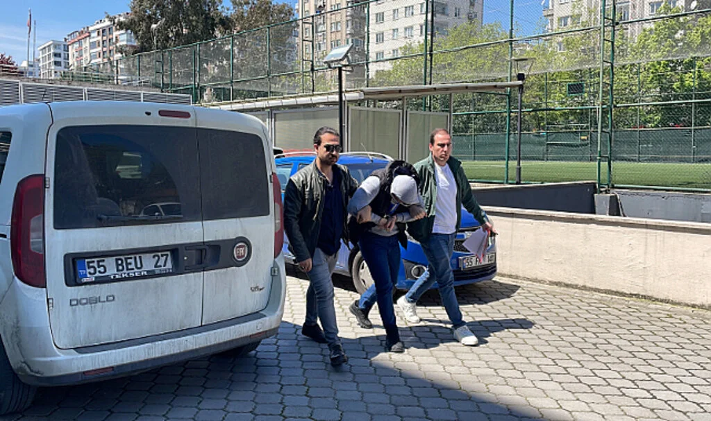 Samsun'da tartıştığı kız arkadaşını silahla yaralayan zanlı tutuklandı