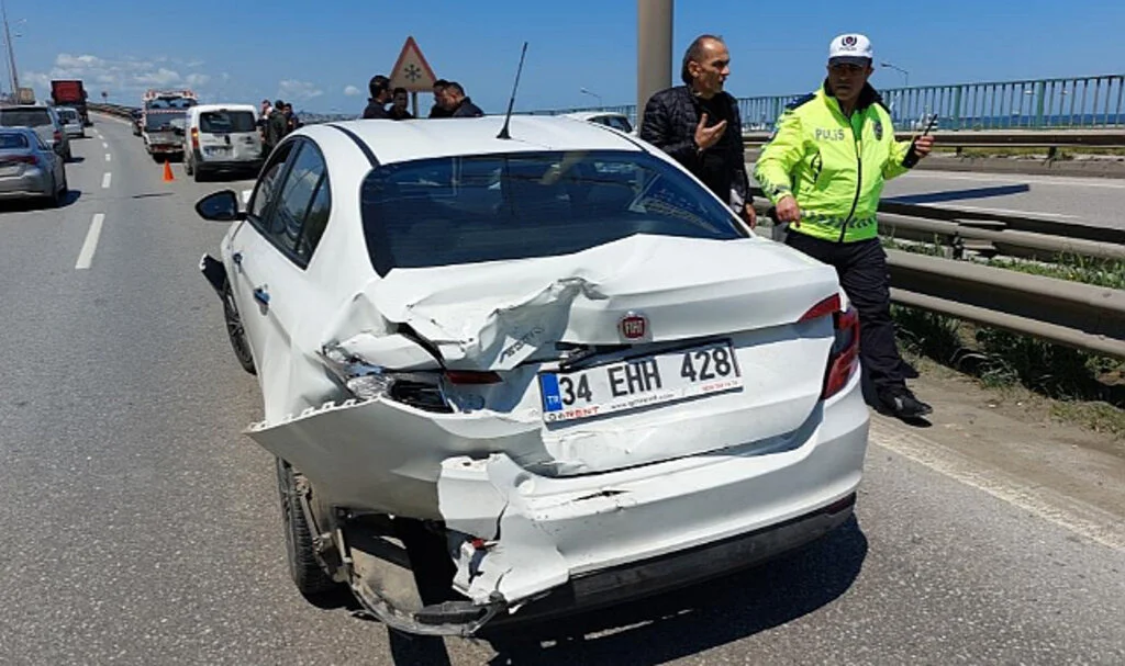 Samsun'da Zincirleme Trafik Kazası: 1 Yaralı
