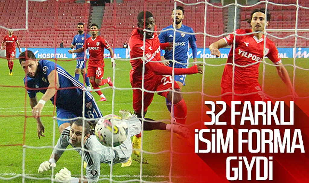 Samsunspor'da 32 farklı isim forma giydi