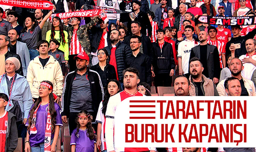 Samsunspor'da taraftarın buruk kapanışı