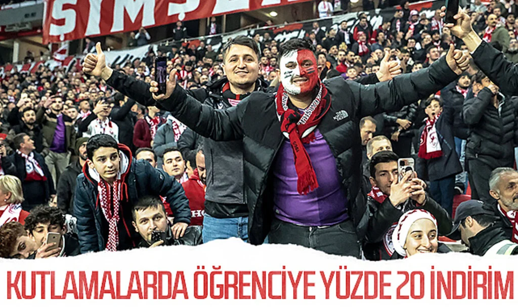 Samsunspor'dan öğrencilere şampiyonluk kutlamalarında yüzde 20 indirim