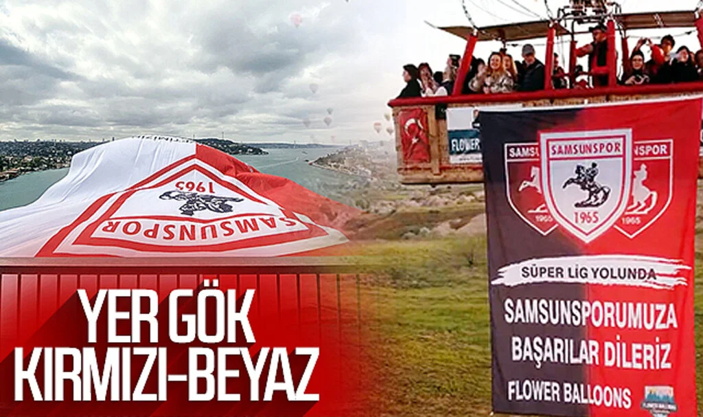 Samsunspor’un şampiyonluğu büyük ses getirdi! Yer gök kırmızı-beyaz