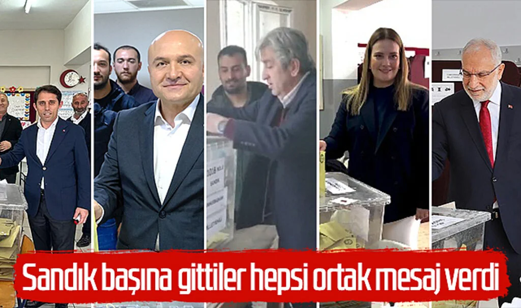 Sandık Başına Gittiler Hepsi Ortak Mesaj Verdi