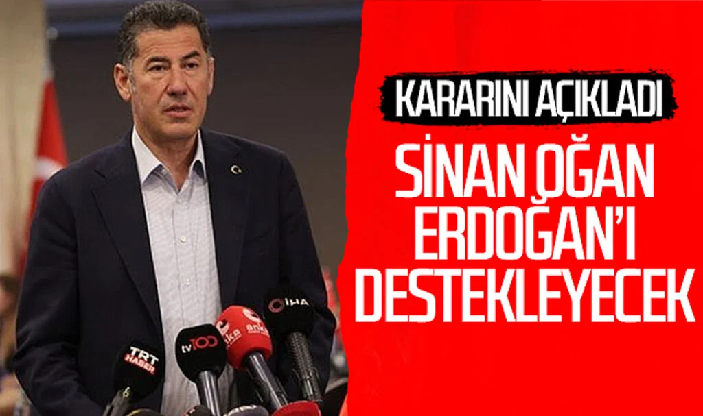 Sinan Oğan 'ikinci tur' kararını açıkladı: Erdoğan'ı destekleyecek