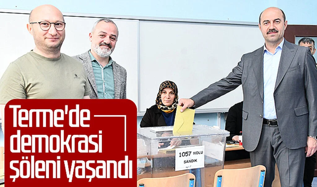 Terme'de demokrasi şöleni yaşandı
