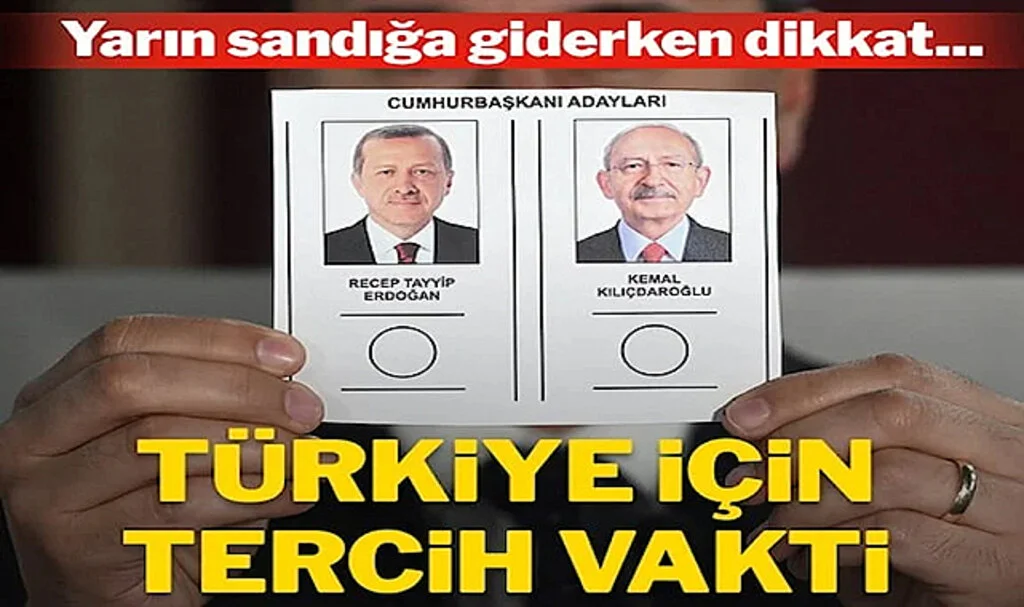 Türkiye Yarın İkinci Tur İçin Sandık Başına Gidecek