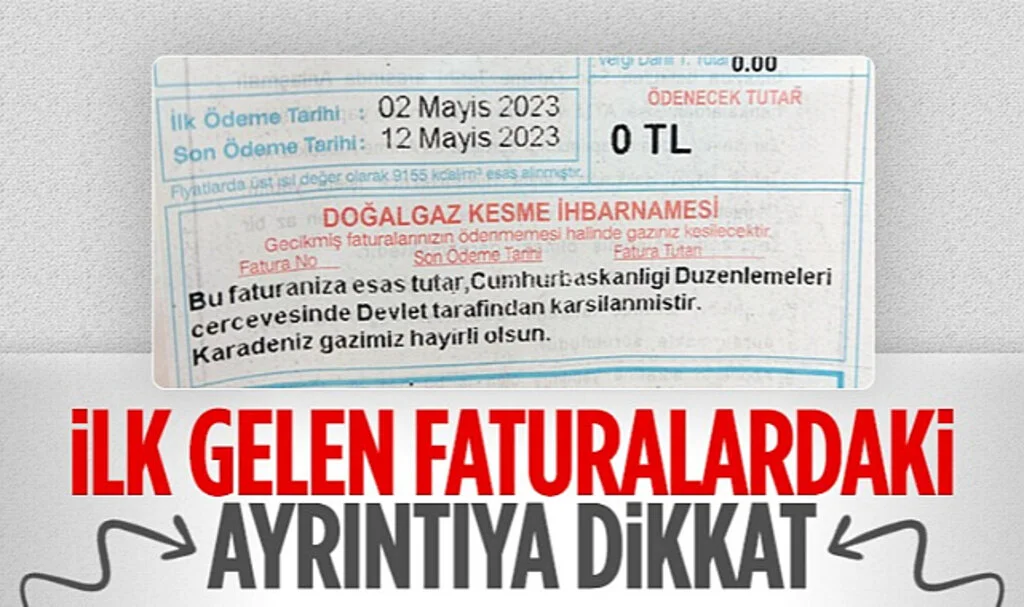 Ücretsiz Doğalgaz Faturaları Evlere Ulaşmaya Başladı: Bu Faturanız Devlet Tarafından Karşılanmıştır
