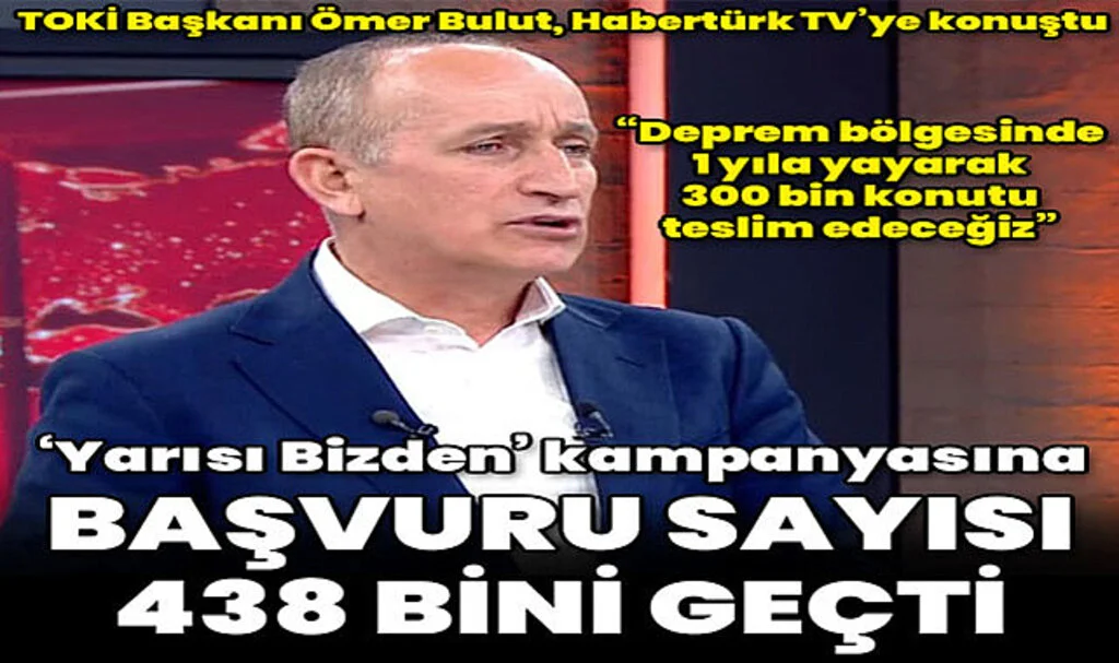  'Yarısı Bizden'e Başvuru Sayısı 438 Bini Geçti