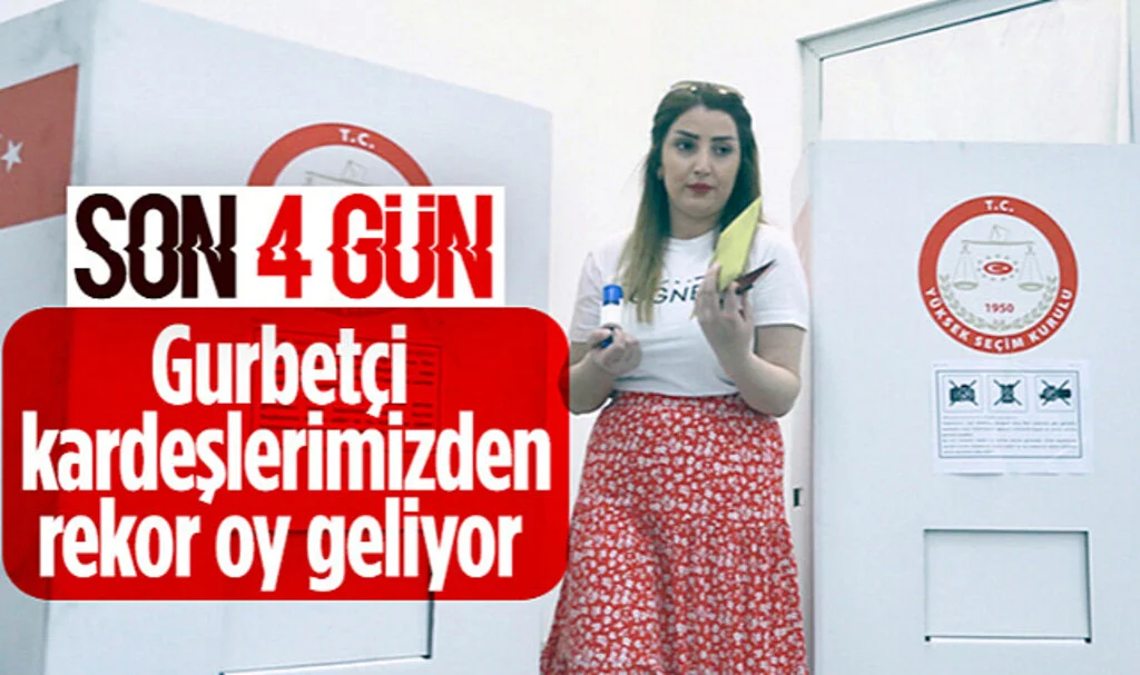 Yurt Dışındaki Türk Seçmenler, 14 Mayıs Sandıklarına Yoğun İlgi Gösteriyor