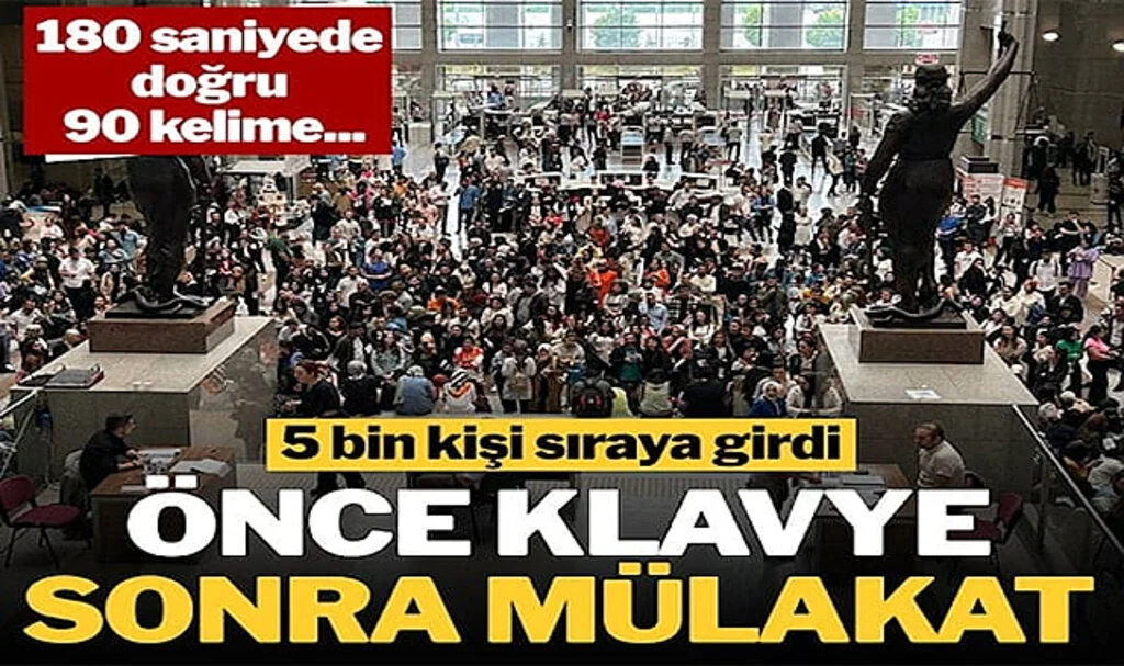 625 Kişilik Katiplik İlanına 5 Binden Fazla Kişi Başvurdu