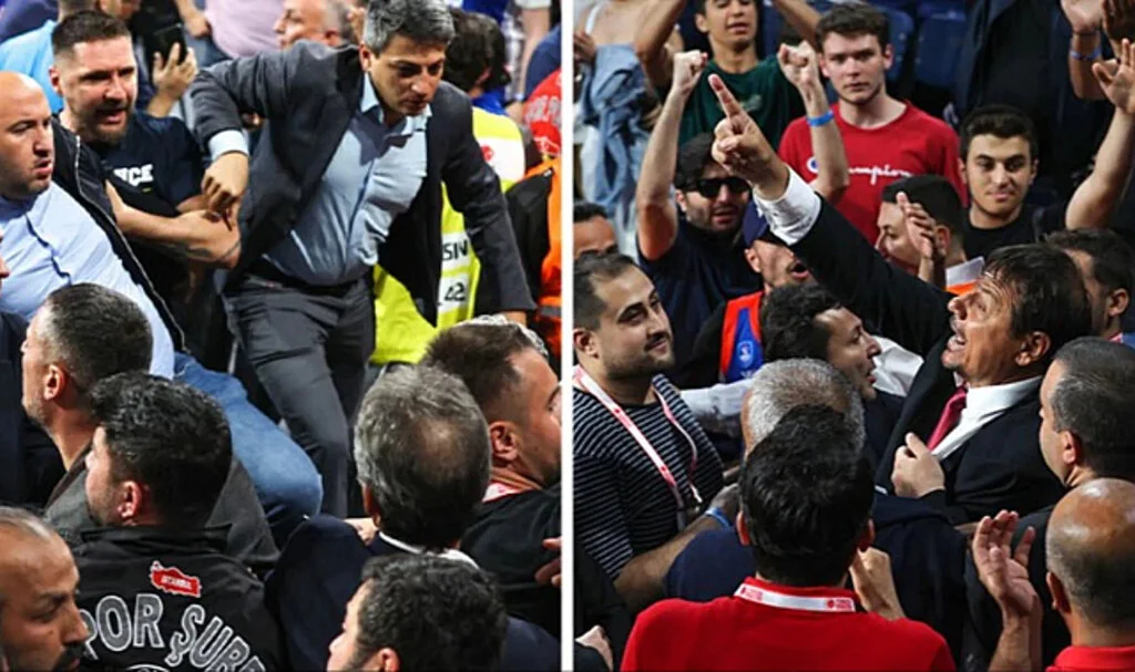 Anadolu Efes-Fenerbahçe Beko Maçında Kavga Çıktı