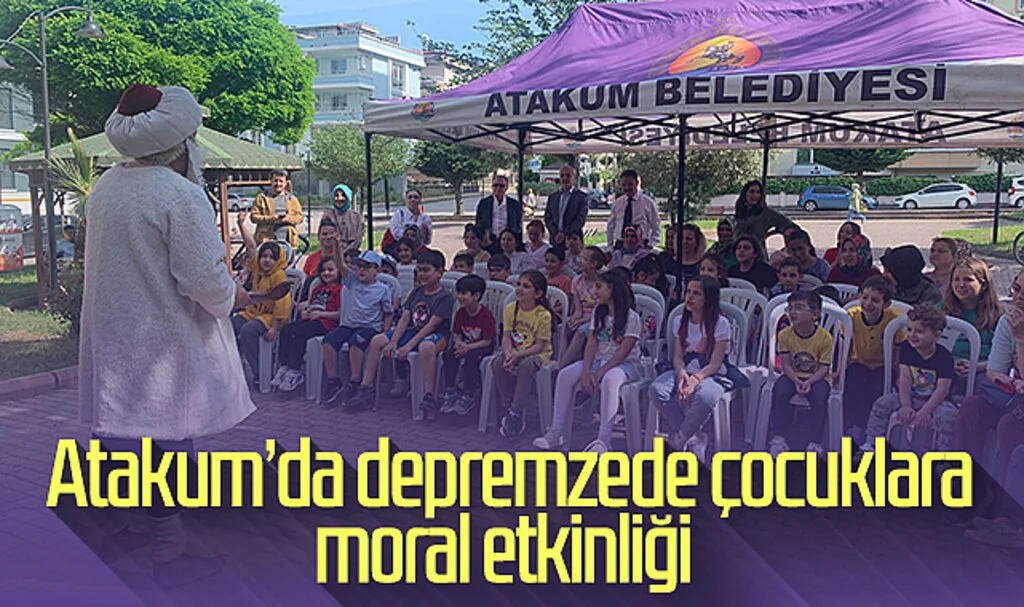 Atakum'da depremzede çocuklara moral etkinliği 