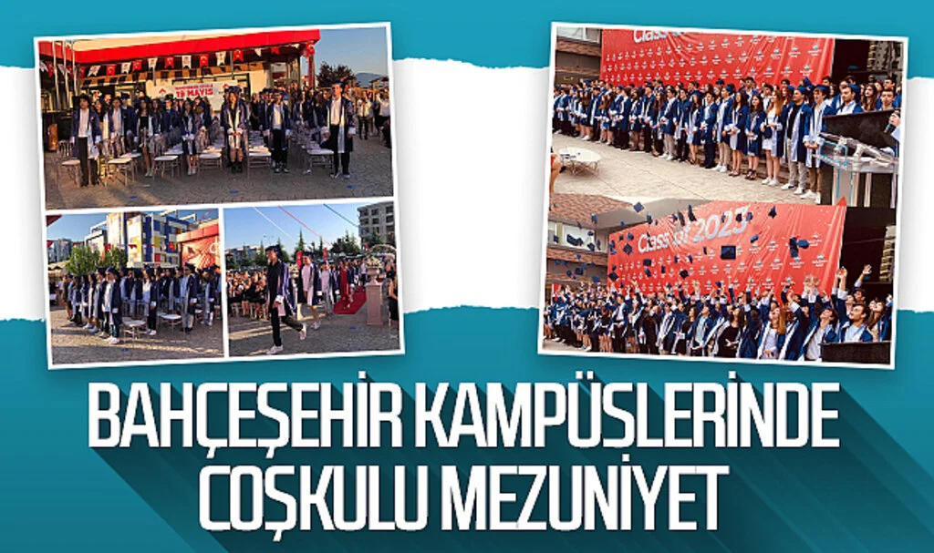 Bahçeşehir kampüslerinde coşkulu mezuniyet