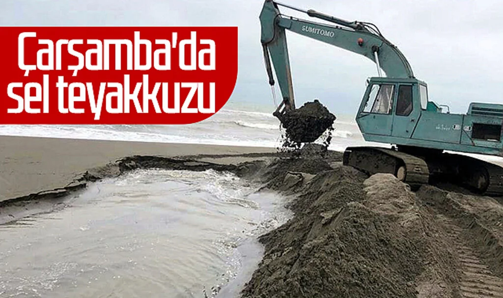 Çarşamba'da sel teyakkuzu