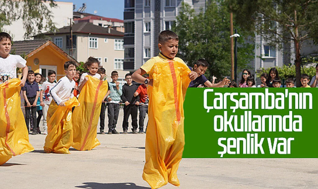 Çarşamba'nın okullarında şenlik var 