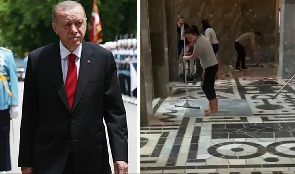 Cumhurbaşkanı Erdoğan'ın Yemin Töreni Öncesinde Meclis'in Bir Bölümünü Su Bastı