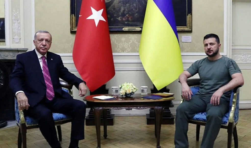 Cumhurbaşkanı Erdoğan Ukrayna Devlet Başkanı Zelenskiy ile Görüştü