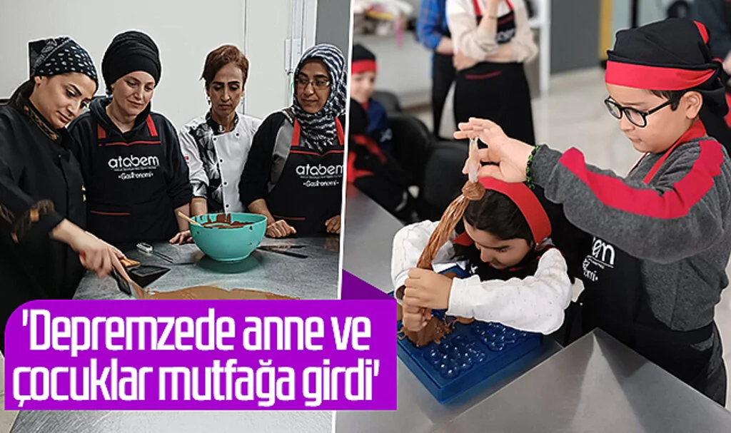 'Depremzede anne ve çocuklar mutfağa girdi'