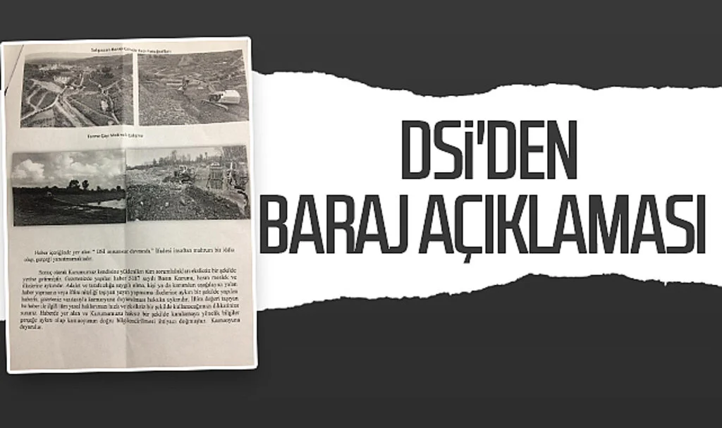 DSİ'den baraj açıklaması