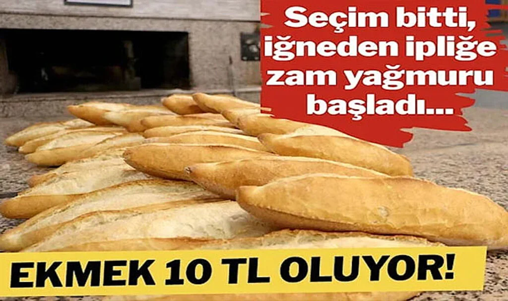 Ekmeği 20 Gram Büyütüp 10 Lira Yapacaklar