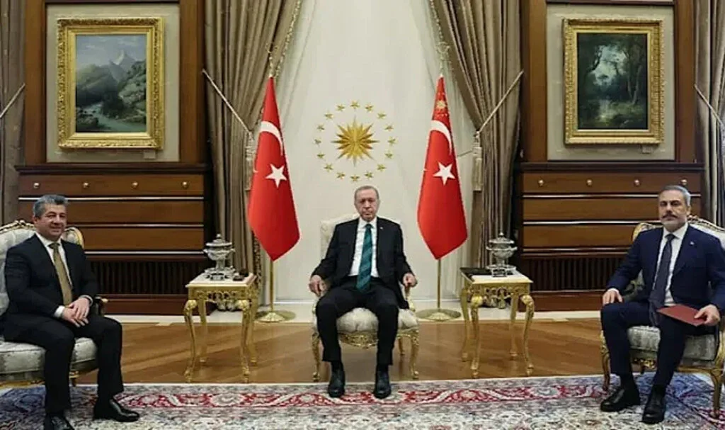 Erdoğan Barzani’yi Ağırladı