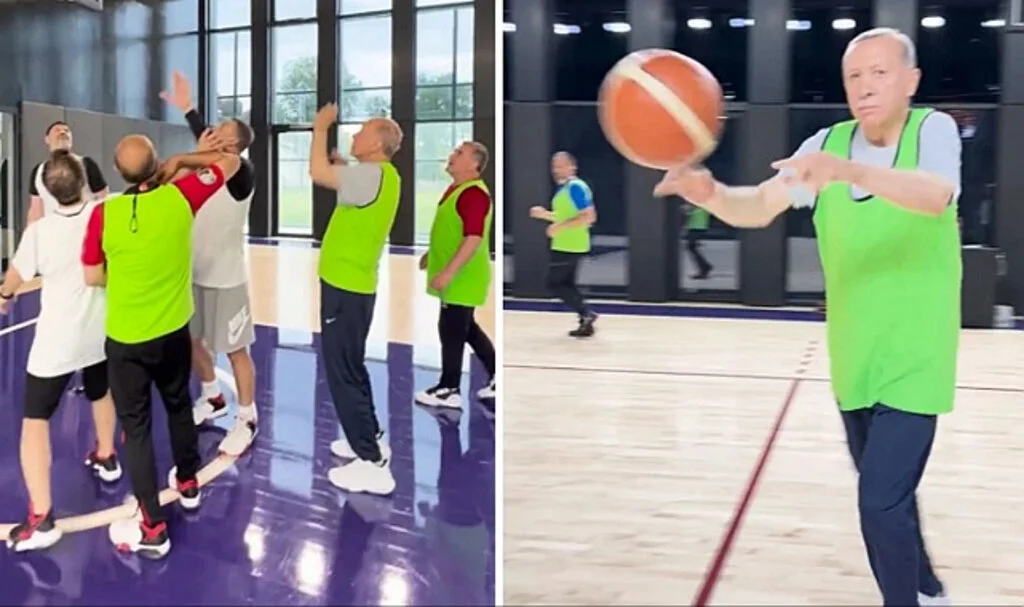 Eski Bakan Varank, Cumhurbaşkanı Erdoğan'la Basketbol Oynadı